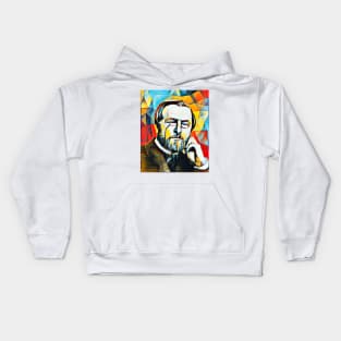 Hippolyte Taine Abstract Portrait | Hippolyte Taine Artwork 2 Kids Hoodie